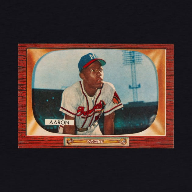 Hank Aaron 1955 Bowman by BlackBoxHobby